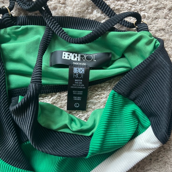 New Beach Riot Riza top + Alexis bikini size L - Picture 8 of 11